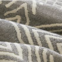 Bavlnená pletená prikrývka tradičný vzor Šedá